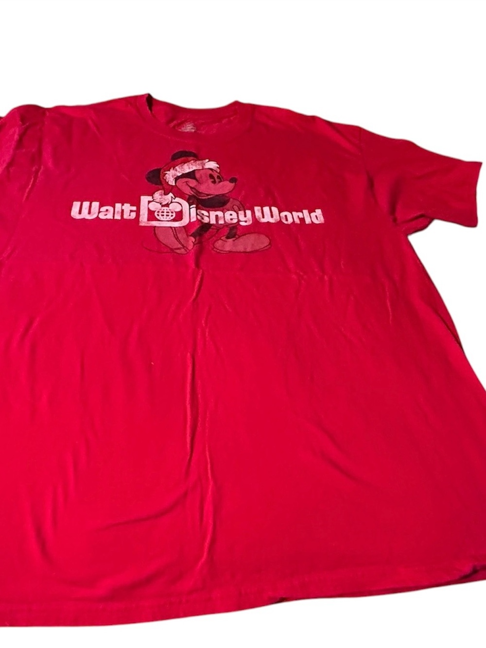 Hanes Red Disneyland/Walt Disney World Logo Tee